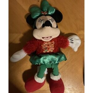Disney Store Minnie Mouse Holiday Cheer Medium‎ Soft Toy 2020